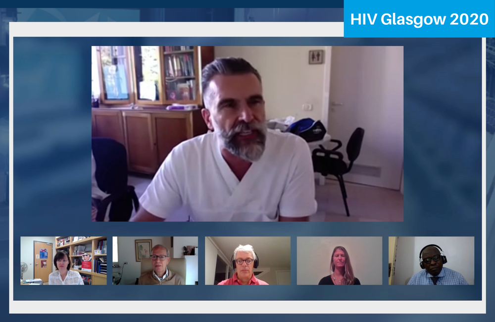 Dr Giovanni Guaraldi presenting to HIV Glasgow 2020.