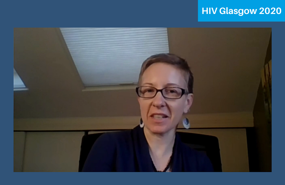 Dr Wendy Ankrom from Merck & Co presenting at HIV Glasgow 2020.