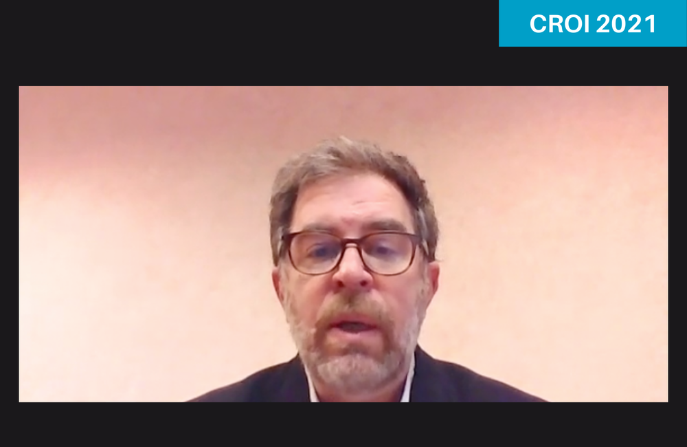 Dr Roland Landman presenting to CROI 2021.