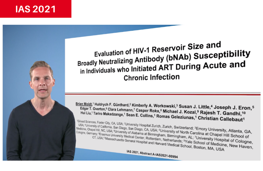 Dr Brian Moldt presenting to IAS 2021. Dr Brian Moldt presenting to IAS 2021.
