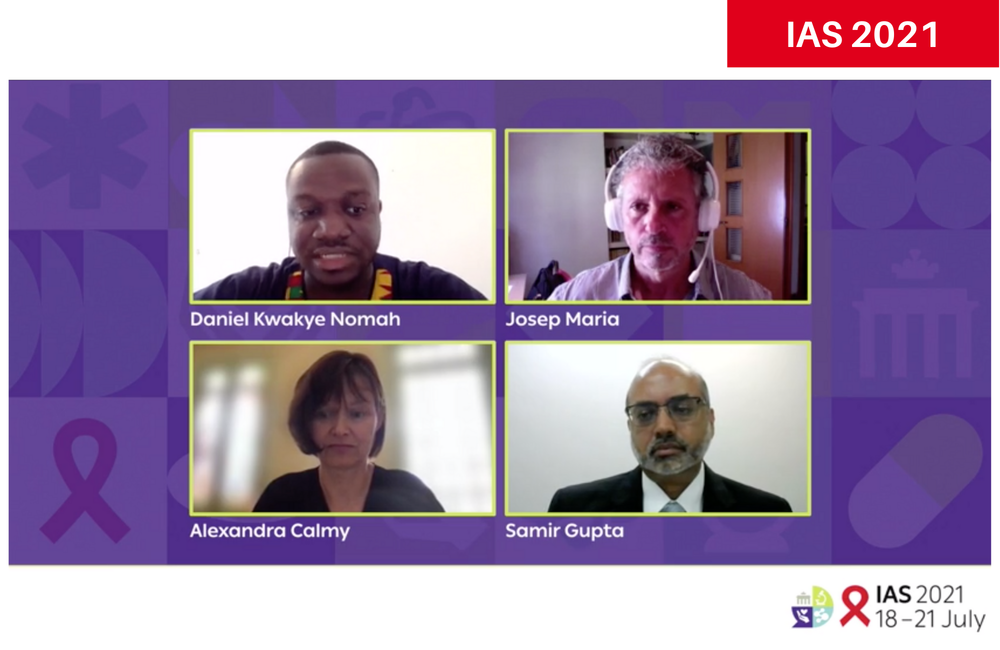 Dr Daniel Nomah (top left) at IAS 2021 Dr Daniel Nomah (top left) at IAS 2021