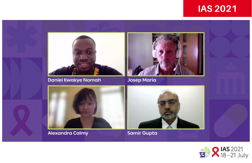 Dr Daniel Nomah (top left) at IAS 2021