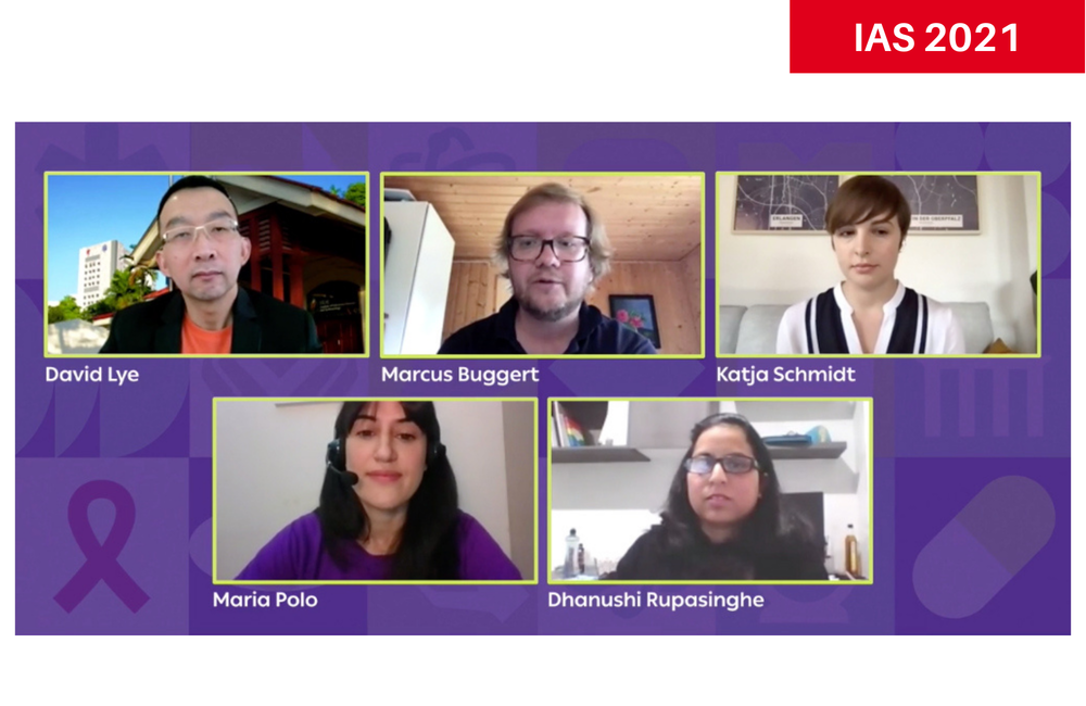 Dr Maria Polo (bottom left) presenting to IAS 2021. Maria Polo (bottom left) presenting to IAS 2021.