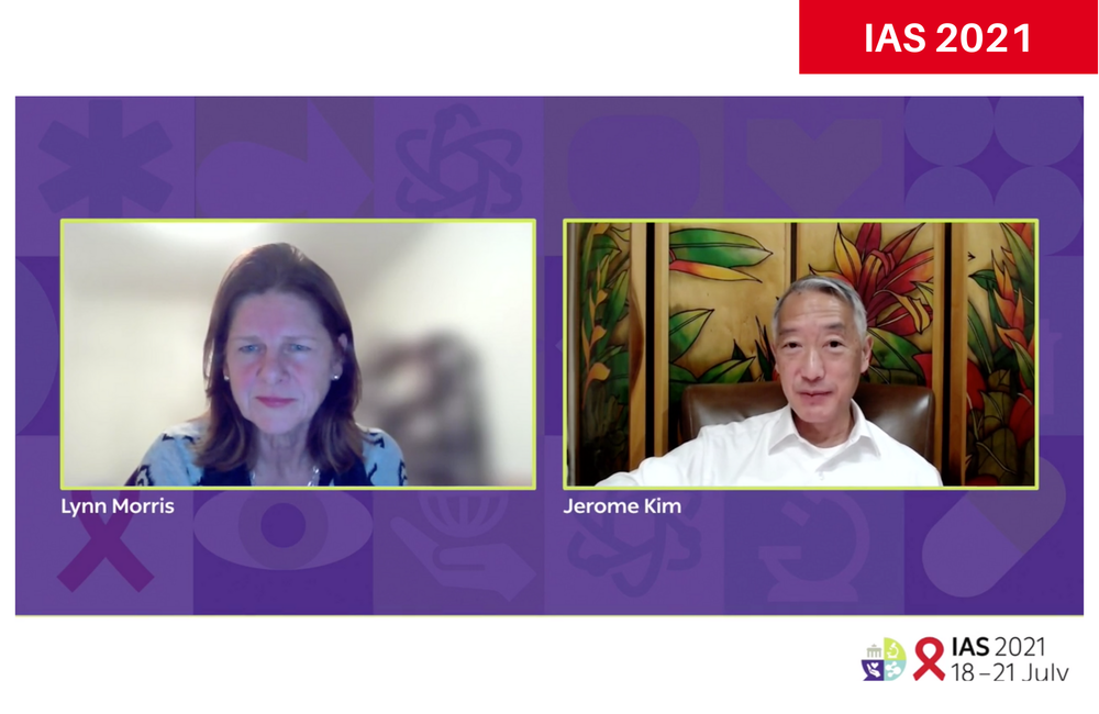 Professor Lynn Morris presenting to IAS 2021. Professor Lynn Morris presenting to IAS 2021.