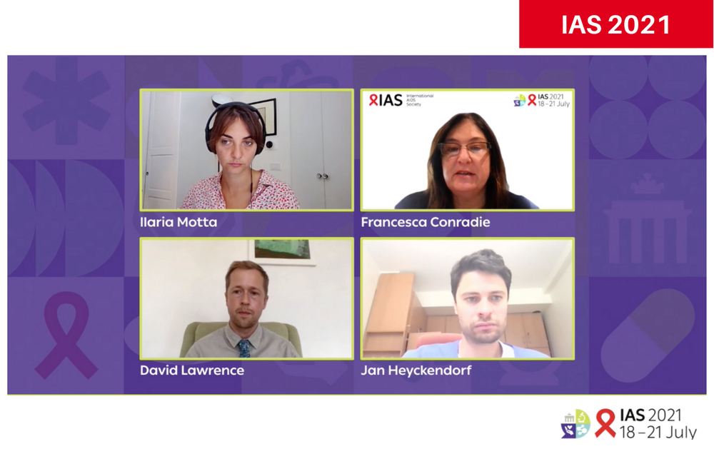 Dr David Lawrence (bottom left) presenting to IAS 2021. Dr David Lawrence (bottom left) presenting to IAS 2021.