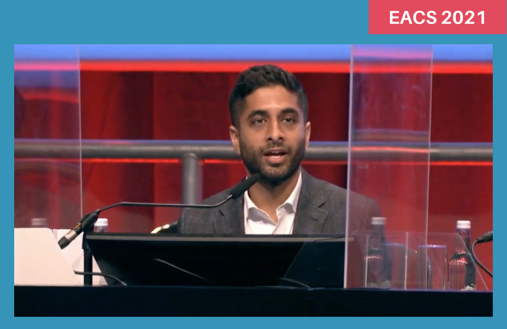 Dr Irfaan Maan speaking at EACS 2021. Dr Irfaan Maan speaking at EACS 2021.