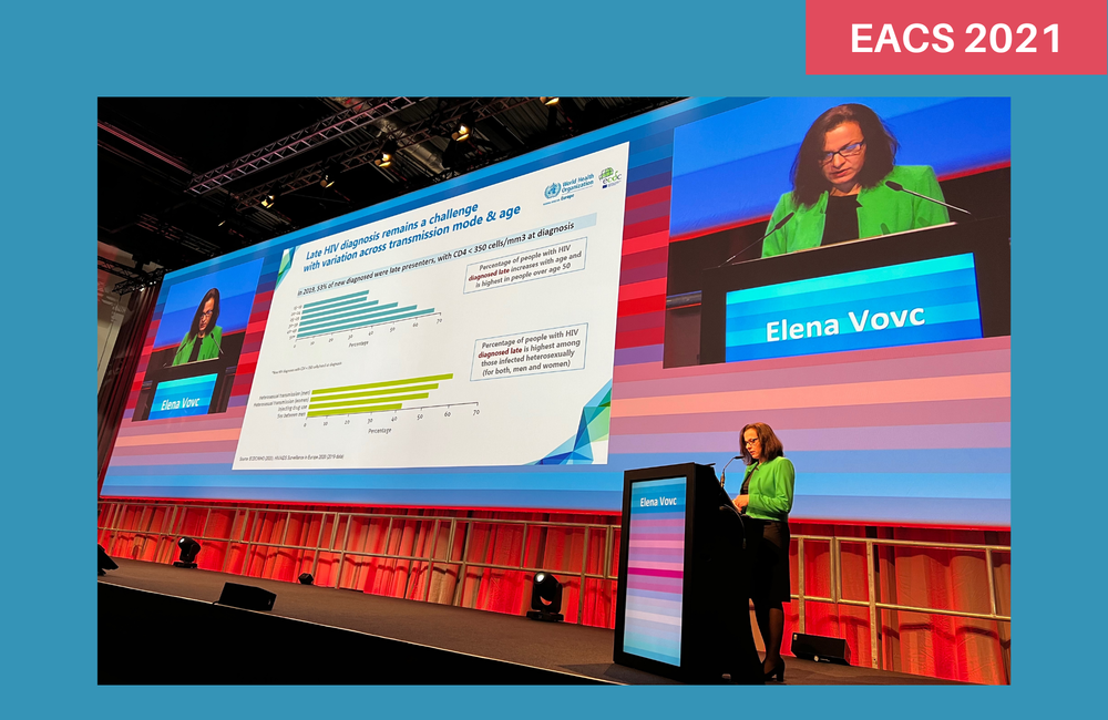 Elena Vovc presenting to EACS 2021. Photo: Tom Hayes.