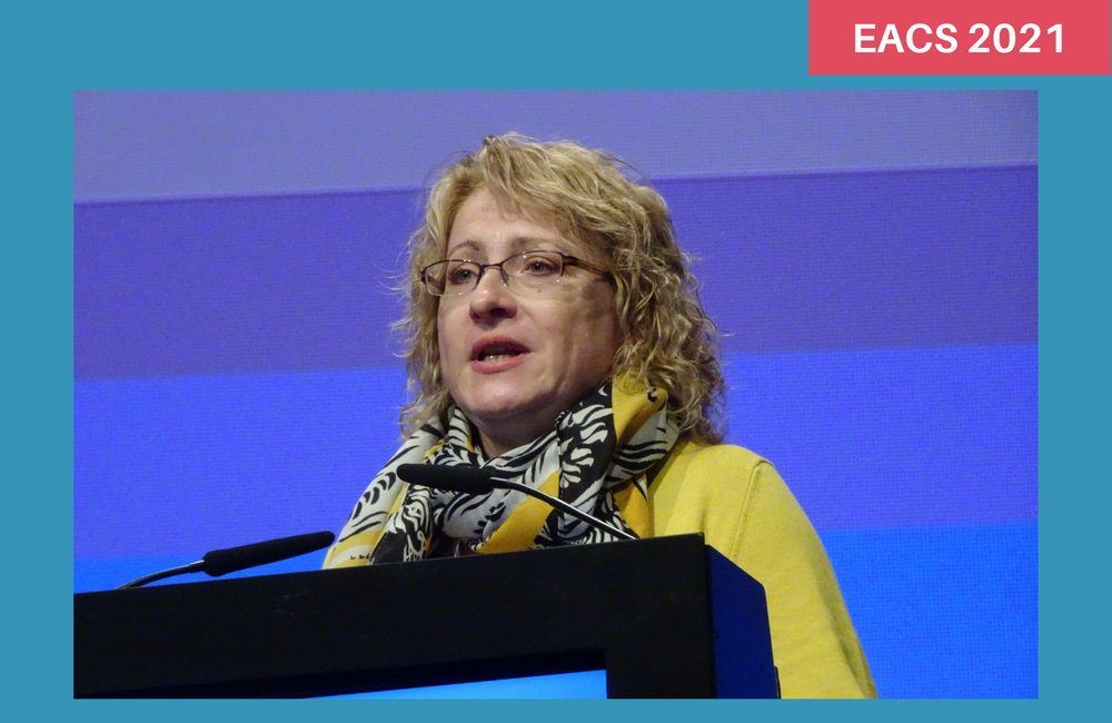 Dr Justyna Kowalska presenting to EACS 2021. Photo: Gus Cairns. Dr Justyna Kowalska presenting to EACS 2021.