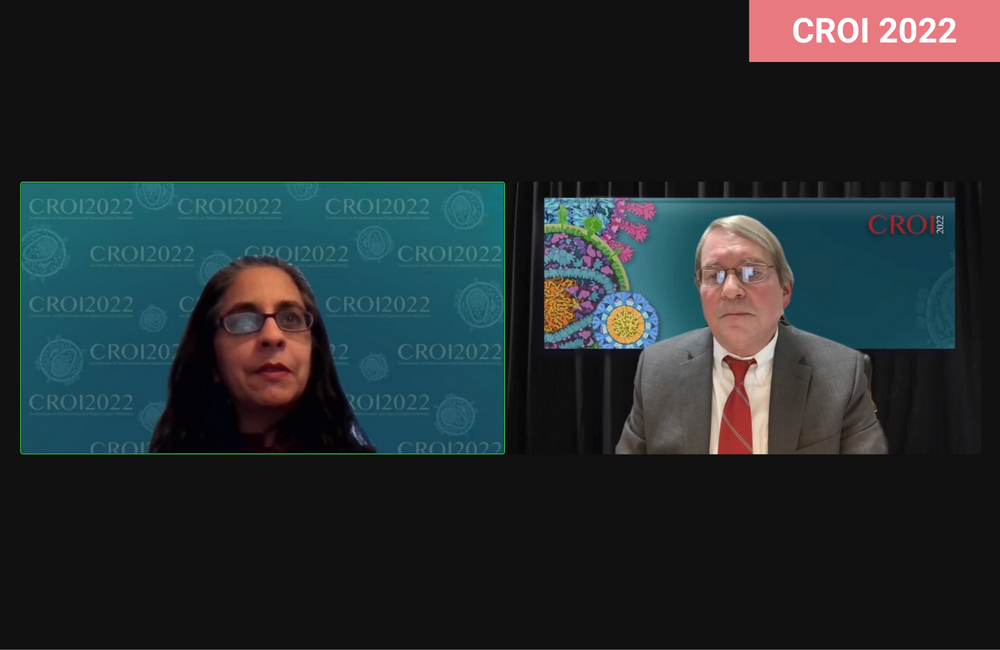 Dr Sonia Singh at CROI 2022.