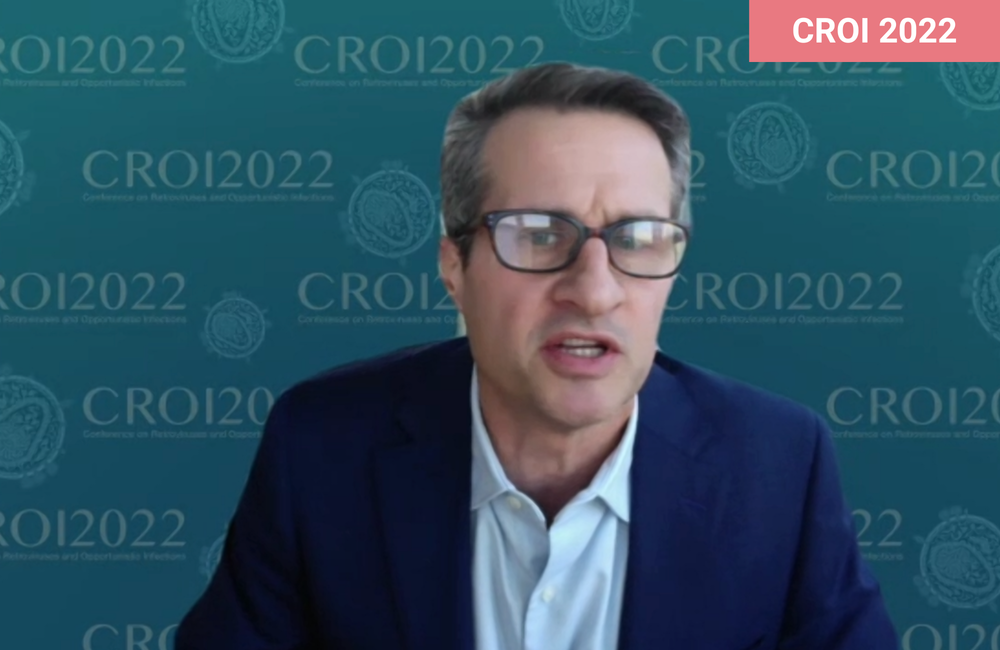 Dr Roger Shapiro at CROI 2022.
