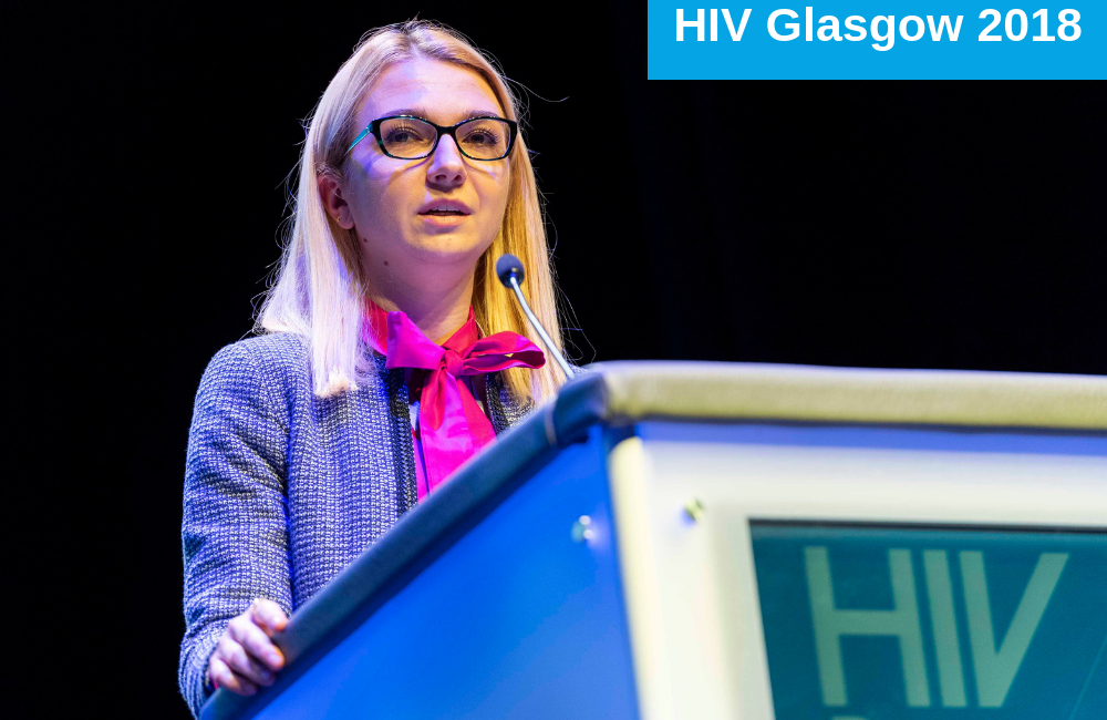 Karolina Nowicka at HIV Glasgow 2018. Image credit: HIV Glasgow
