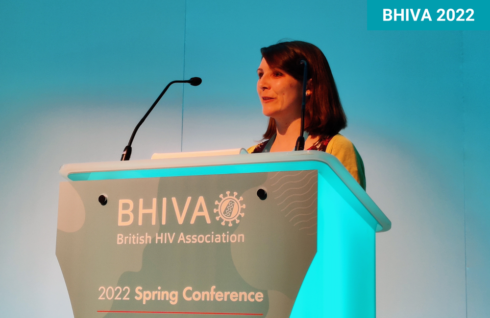 Dr Sara Croxford at BHIVA 2022. Image by Roger Pebody.