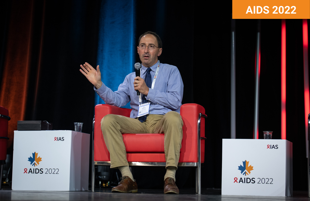 Dr Eli Boritz at AIDS 2022. Photo ©Steve Forrest/Workers’ Photos/IAS