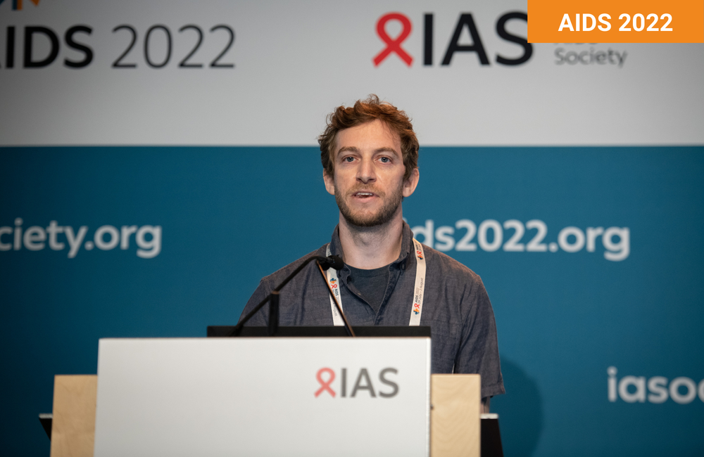 Dr Avi Kenny at AIDS 2022. Photo ©Steve Forrest/Workers’ Photos/IAS