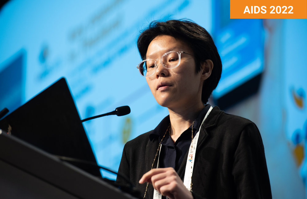 Dr Narukjaporn Thammajaruk at AIDS 2022. Photo©Marcus Rose/IAS Dr Narukjaporn Thammajaruk at AIDS 2022. Photo©Marcus Rose/IAS