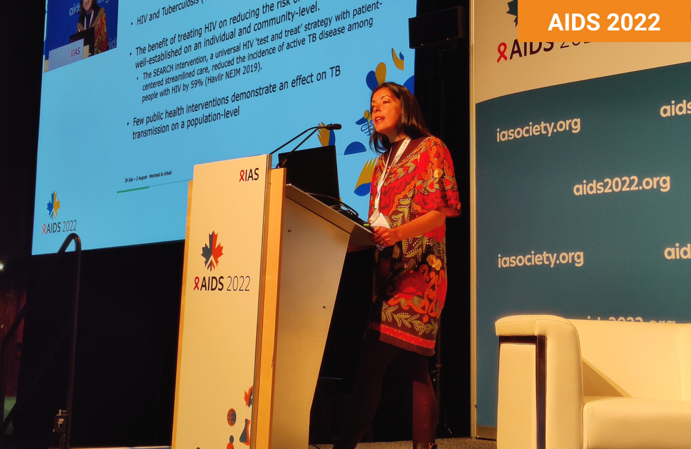 Dr Carina Marquez at AIDS 2022. Photo: Roger Pebody