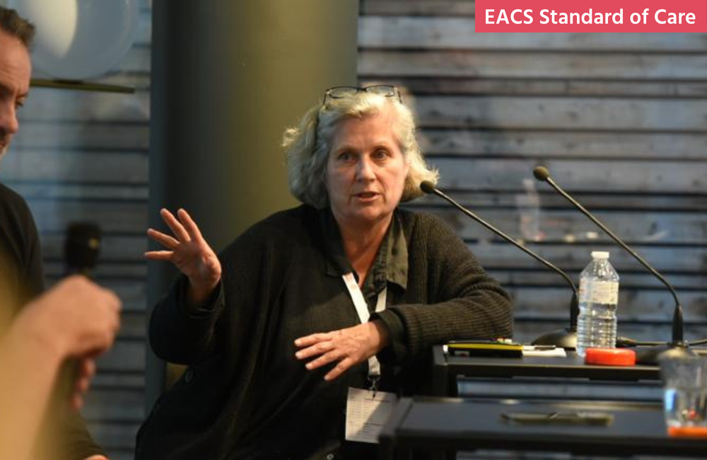 Dr Ann Sullivan at the EACS Standard of Care meeting. Photo by Bernard de Keyzer.