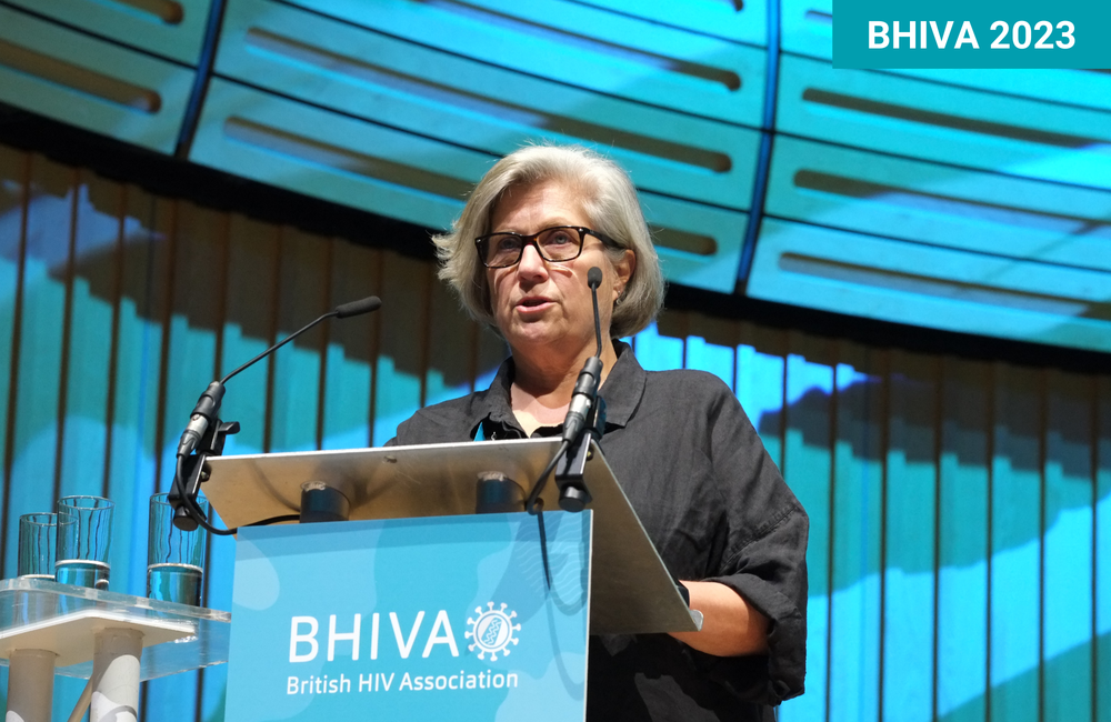 Dr Ann Sullivan presenting at BHIVA 2023. Photo by Roger Pebody.