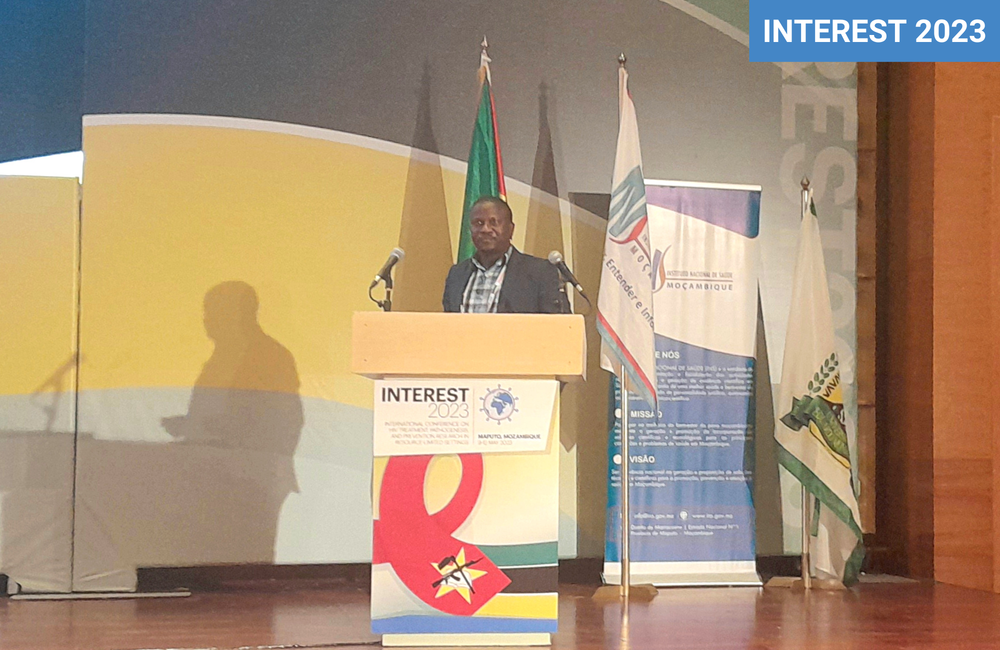 Jabulani Mavudze presenting at INTEREST 2023. Photo by Edith Magak.