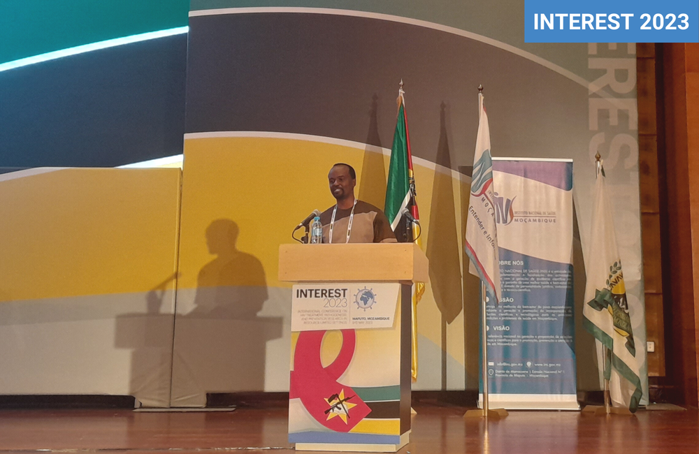 Dr Patrick Oyaro presenting at INTEREST 2023. Image by Edith Magak. Dr Patrick Oyaro presenting at INTEREST 2023.