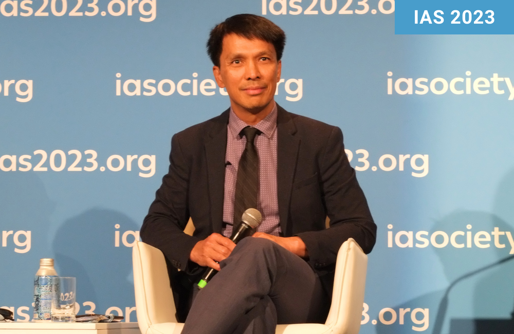 Dr Joseph Puyat at IAS 2023. Photo by Roger Pebody. Dr Joseph Puyat at IAS 2023.