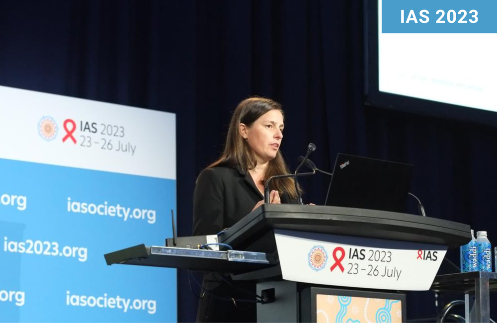 Dr Lara Vojnov at IAS 2023. Photo by Roger Pebody. Dr Lara Vojnov at IAS 2023.