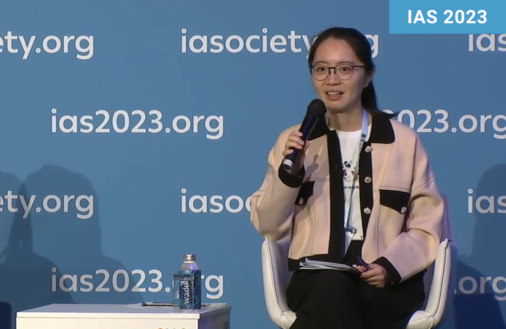 Dr Linxuan Wu at IAS 2023. Dr Linxuan Wu at IAS 2023.