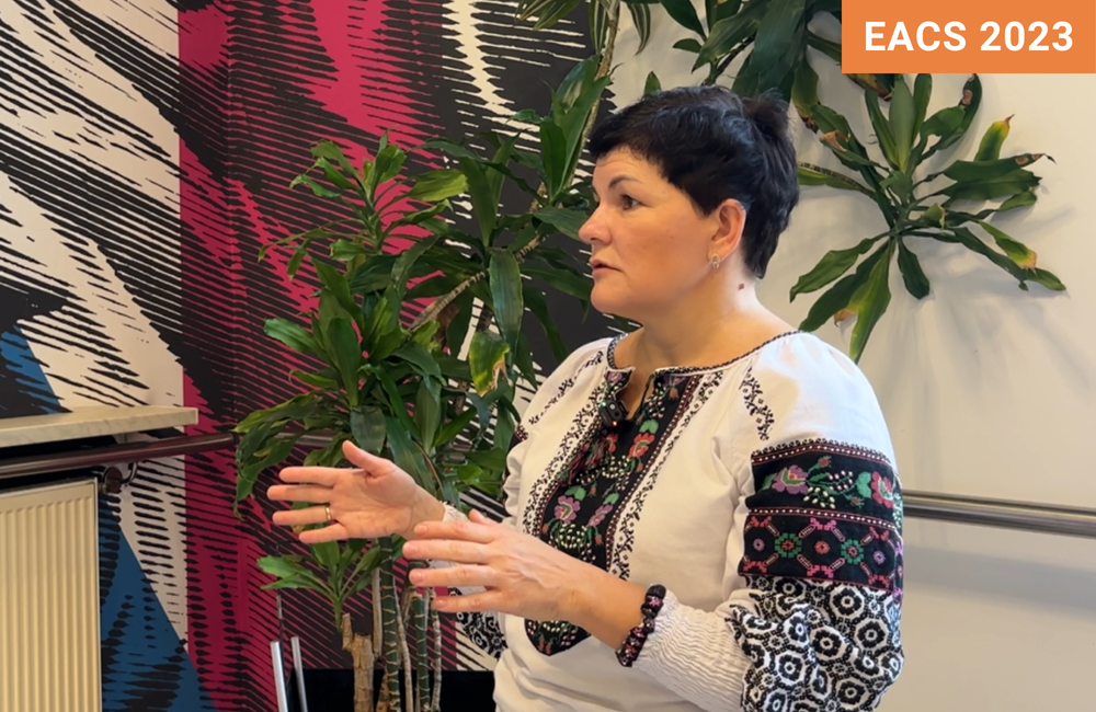 Olga Gvozdetska at EACS 2023.