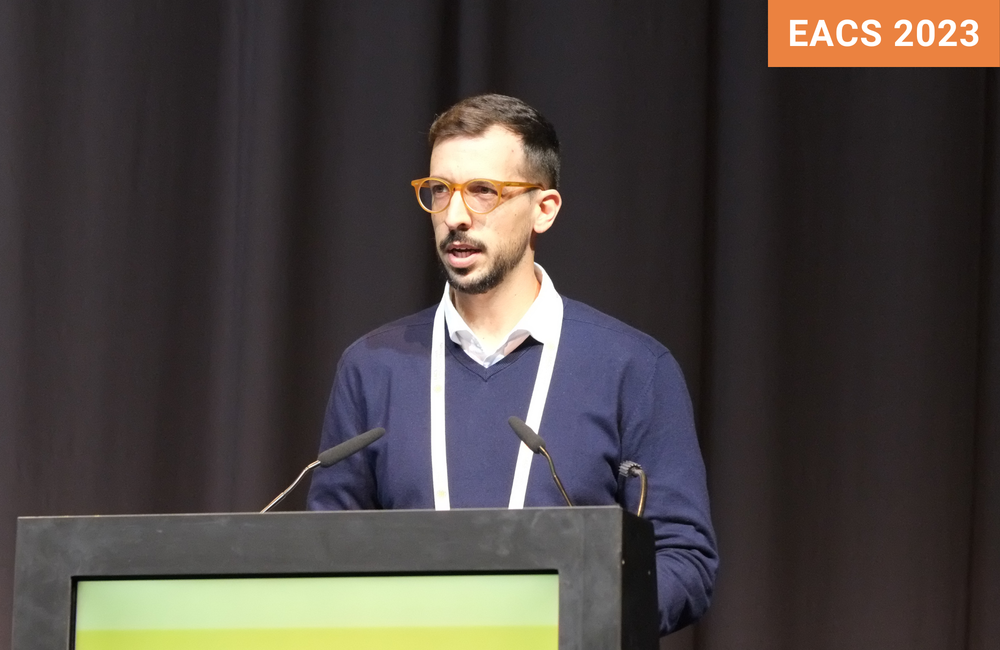 Dr Frederico Duarte at EACS 2023. Photo by Roger Pebody. Dr Frederico Duarte at EACS 2023.