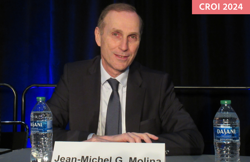 Professor Jean-Michel Molina at CROI 2024. Photo by Liz Highleyman. Professor Jean-Michel Molina at CROI 2024. Photo by Liz Highleyman.