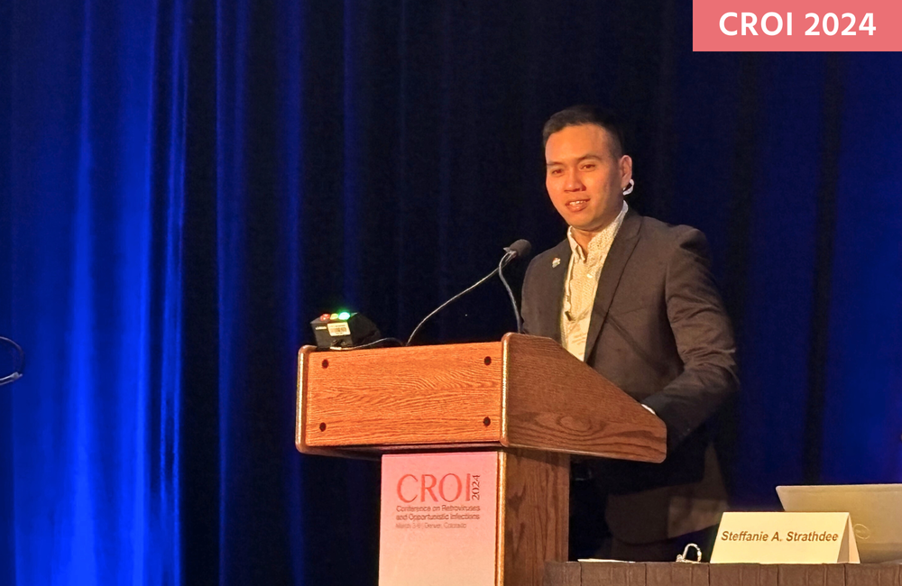 Dr Patrick Eustaquio at CROI 2024. Photo by Krishen Samuel. Dr Patrick Eustaquio at CROI 2024. Photo by Krishen Samuel.