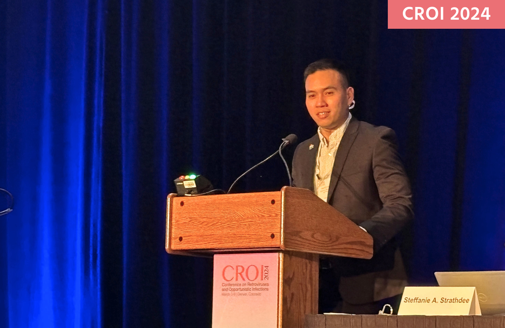 Dr Patrick Eustaquio at CROI 2024. Photo by Krishen Samuel.