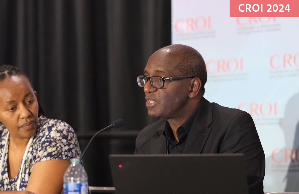 Dr Moses Kamya at CROI 2024. Photo by Roger Pebody.